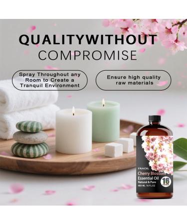 Cherry Blossom Essential Oil 16 Fl Oz and Geranium Essential Oil 16 Fl Oz for Diffuser Humidifier Yoga Cleaning DIY Candle Soap Making Perfume Gift for Essential Oils - Buy Online on GoSupps.com