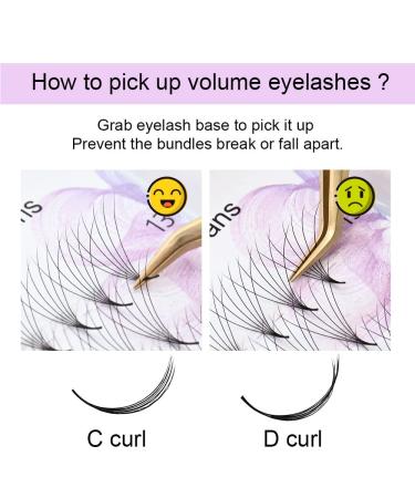Nagaraku 10D Volume Eyelash Extensions - 320pcs Premade Fans 0.07mm C Curl 8mm - Best Quality Artificial Eyelashes for Stunning Looks - Buy Online on GoSupps.com