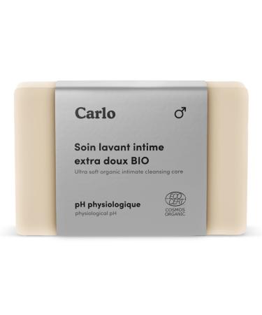 Carlo & Carla - fixed washing care for intimate areas and male genital mucosa bio -certified prebiotics 0 fragrances 0 sulfates - 100 g 1 piece (1 Pack)
