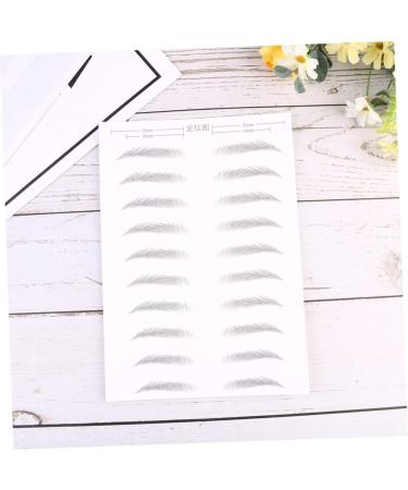 PLAFOPE 4 Sheets Pairs Hair-like Simulation Artificial Eyebrow Patch Simulation Eyebrow Black - Buy Online on GoSupps.com