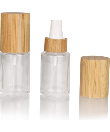 COSIDEA 6 pcs Empty 1oz / 30ml bamboo lid clear glass spray bottle with fine mist despenser head for liquid perfume toiletries toner bottles 30 ml With Spray Pump - Buy Online on GoSupps.com