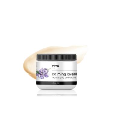 REAL Coconut Oil Moisturizing Cream Rich Coconut Oil Cr me for All Skin Types - Body Cream with Coconut Oil for Deep Hydration Clean Formula for Sensitive Skin (Calming Lavender)