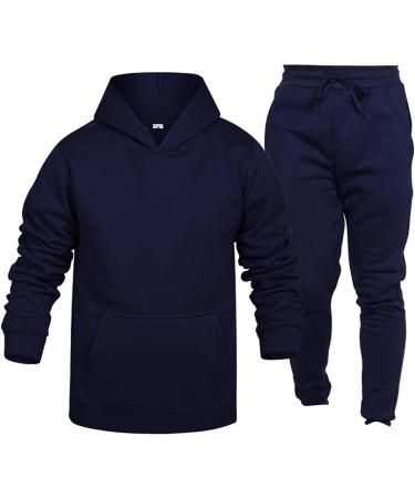Hanxiulin Men's Jogging Suit - Casual Sportswear Long Sleeve Jacket & Sweatpants Set | Comfortable Cotton Athletic Wear - Buy Online on GoSupps.com