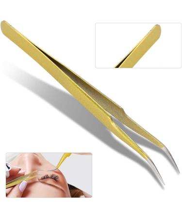 Buy Figette Eyelash Extension Tools | Professional Stainless Steel Curved & Straight Tweezers for False Eyelashes - International Shipping - Buy Online on GoSupps.com