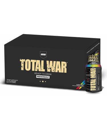 Redcon1 - Total War RTD Ready to Drink Preworkout  12 Pack  Great Tasting  On the Go  Caffeine  Beta-Alanine  Fast Energy  (Rainbow Candy) Rainbow Candy 12 Fl Oz (Pack of 12) - Buy Online on GoSupps.com