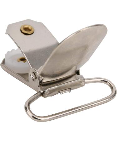 20 Pieces Pacifier Suspenders & Metal Bib Clips for Crafts & Clothing Decoration - Silver - Buy Online on GoSupps.com