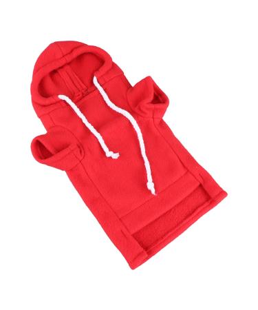 Airshi clothing for small animals soft sweater for ferrets fashionable warm and skin -friendly for everyday use.(Red) red M