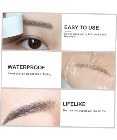 Abaodam 9 Sheets waterproof eyebrow stickers waterproof stickers Eyebrow Tool False Eyebrows Cosmetics 4d 1 count (Pack of 1) Brown - Buy Online on GoSupps.com