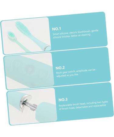 Gatuida 2-in-1 Electric Toothbrush for Adults - Soft Silicone Heads USB Rechargeable - Perfect Gift for Oral Care - Buy Online on GoSupps.com