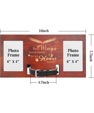 Pet Paw Print Kit Picture Frame with Collar Mount  Dog Paw Print Kit  Pet Memorial Gifts  Dog or Cat Memorial Gifts  Pets Sympathy Gift  Pet Memorial Pawprint Frame  No Mess Ink Pad for Pets  Cat Paw Print Kit - Buy Online on GoSupps.com