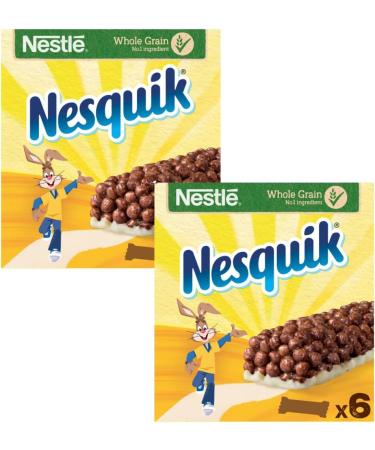 Cereal Bars Bundle Consisting of Nesquik Cereal Bars 6 Per Box (2 Pack) - Buy Online on GoSupps.com
