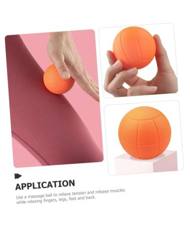 Beavorty 5-Set Fascia Massage Balls - Lacrosse & Mobility Deep Tissue Massage - Myofascial Release for Fitness & Yoga - 6.1cm Orange - Buy Online on GoSupps.com