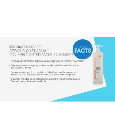 Serious Skincare Serious-C3 Vitamin C Plasma Cleanser | Hydrating Face Wash for Dry & Mature Skin | 12 oz & 4 oz - International Shipping Available - Buy Online on GoSupps.com