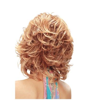 Shop Fleurapance Women's Supernatural Light Gold Curly Bob Wigs Heat-Resistant Shoulder-Length & Realistic Style - Buy Online on GoSupps.com