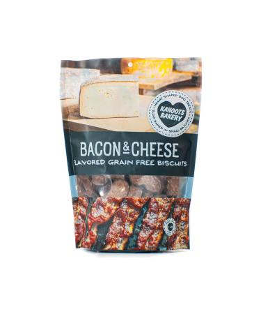 KAHOOTS Grain Free Bacon & Cheese Dog Biscuits | Premium All-Natural Small Batch Human Grade Bacon & Cheese Dog Treats for All Breeds & Sizes (1lb) Bacon & Cheese 1 Pound