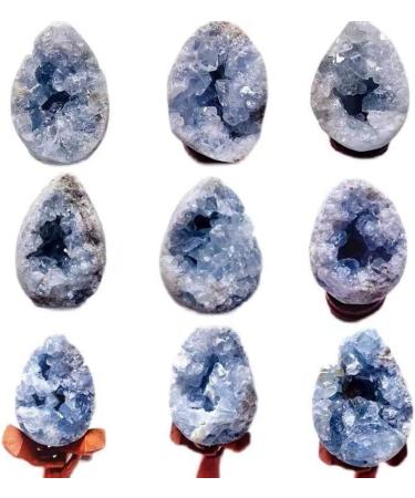 Home Natural Blue Kyanite Geode Crystal Quartz Cluster Decoration Pack of 1 Crystal Cluster (Size : 450-500g) - Buy Online on GoSupps.com