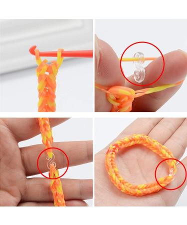 1600Pcs S Clips for Rubber Bands - Premium Rubber Connectors for Handcraft DIY - Colorful Bracelet Hooks Clasps - Buy Online on GoSupps.com