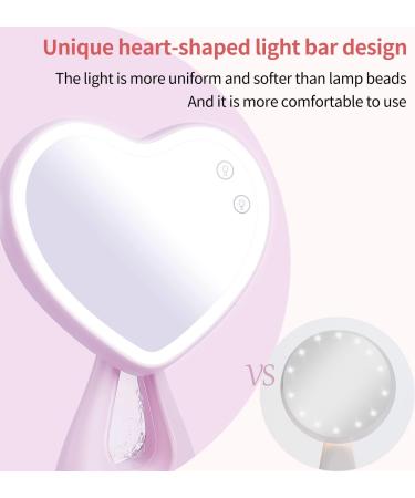 LED Rechargeable Makeup Mirror with Ambient Light - Perfect Gift for Daughter, Girlfriend, Wife, Sister - Purple - Buy Online on GoSupps.com
