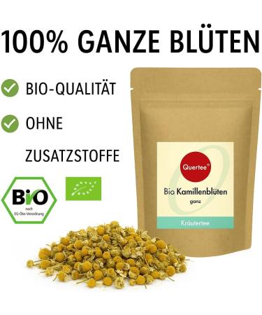  Quertee Quertee Organic Chamomile Tea - Whole Chamomile Flowers - 500g - Buy Online on GoSupps.com
