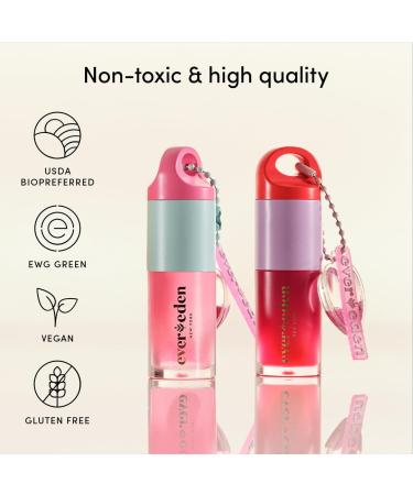Evereden Kids Tinted Lip Gloss - Non Toxic Vegan & Hydrating Makeup for Kids | Sakura Flavor with Cherry Peach & Cranberry Oils - Buy Online on GoSupps.com