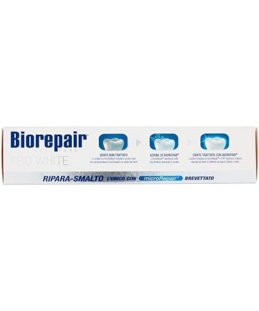 Biorepair Pro White Whitening Toothpaste with microRepair - Italian Import - 2.5oz (75ml) Tube - Buy Online on GoSupps.com