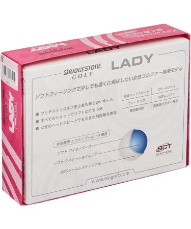 Bridgestone Lady LBWXJ Golf Ball - Safety Pink | High Visibility Women's Golf Ball - Buy Online on GoSupps.com