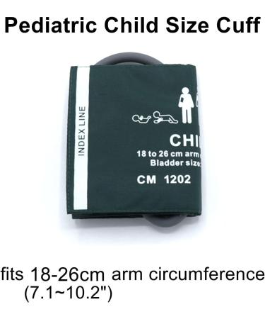 Universal NIBP Cuff for Pediatric | 18-26 cm Reusable Blood Pressure Cuff | Single Tube Green Nylon Replacement - Buy Online on GoSupps.com