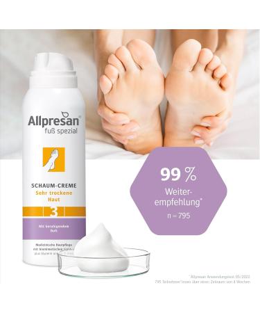 Allpresan Foaming Foot Cream - Soothing Scent - For Very Dry Skin - For Daily Care Of Very Dry Feet - 250ml - Buy Online on GoSupps.com