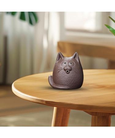  Povanjer Zisha Cute Cat Zisha Clay Tea Pet | Tea Pet Decoration | Decorative Pet Cat Sculpture Zisha Tea Culture Sculpture in Shop - Buy Online on GoSupps.com