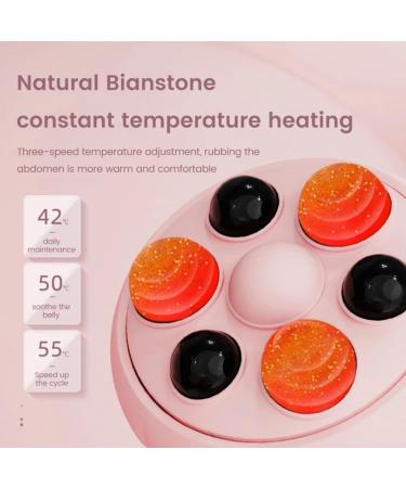 RKXKJ Electric Bianstone Abdominal Massager - 6 Modes 3 Intensity Levels & Temperature Settings for Pain Relief - Buy Online on GoSupps.com
