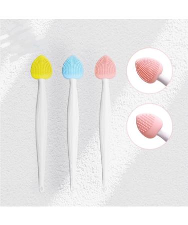 12 Pack Lip Scrub Brush Double-Sided Silicone Portable Lip Scrub Exfoliating Brush Cleaning Scrubber Travel Skincare Lip Cleaning Tool for Men Women Dark Lips - Buy Online on GoSupps.com