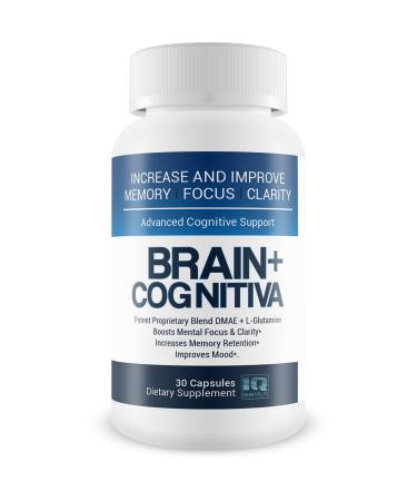 Brain+ Cognitiva - Advanced Cognitive Support - Help Increase and Improve Memory Boost Mental Focus and Support Mental Clarity - Alpha-GPC Capsules for Brain Support and Opti Nootropic Boost