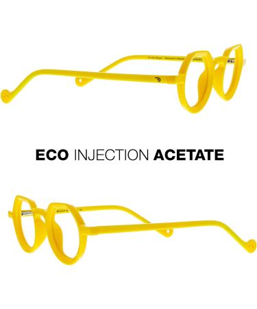 Shop DIGRECCO Lemon Blue Light Blocking Reading Glasses +2.5 - Unisex Acetate Frames Flexible Temples Anti-Reflective Lenses - Buy Online on GoSupps.com