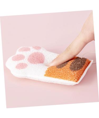 TOYANDONA Bath Cotton Shower Puff Sponge Soft Bath Sponge Cartoon Bath Bath Exfoliating Mitt Shower Mittens Wash Bath Towel Hydrophilic Animal Toddler Bagne Orange 12.5X7.5X2CM - Buy Online on GoSupps.com