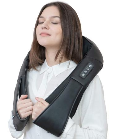 BOFEUNNG Shiatsu Neck and Back Massager with Heat - Deep Kneading Electric Massage Pillow for Fathers Day Gift - Buy Online on GoSupps.com