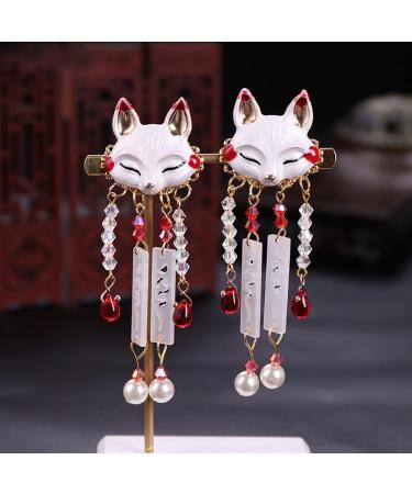 LALAFINA 4 Pieces Chinese Hair Clip Tassel Flower Tierclips Hair Clips Cute Hair Pins Hanfu Hair Accessories for Girls Teenagers Children Toddlers - Buy Online on GoSupps.com