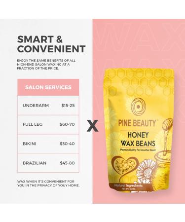 Honey Wax Beads Kit for Painless Hair Removal | 1.2 lbs Hard Wax Beans with Spatula Applicators | Ideal for Bikini, Face, Legs, Eyebrows | Pearl Wax Warmer & Brazilian Wax Included - Buy Online on GoSupps.com