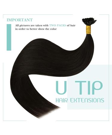 Youngsee Real Hair Extensions - Bonding | 40cm Brown Remy Hair U Tip | 50g Dark Brown #2 - Buy Online on GoSupps.com