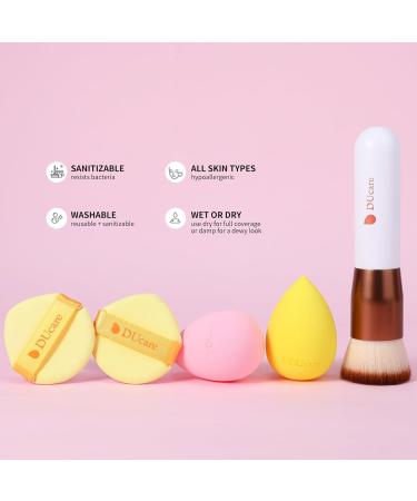 Ducare Makeup Sponge & Foundation Brush - Flawless Non-Latex Beauty Blender for Perfect Makeup Application - Buy Online on GoSupps.com