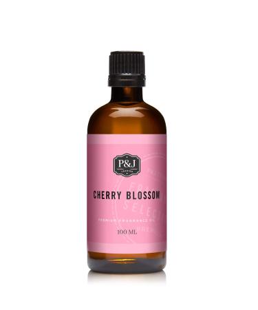 P&J Trading - Cherry Blossom Scented Oil 100ml - Fragrance Oil for Candle Making Soap Making Diffuser Oil Cherry Blossom 3.38 Fl Oz (Pack of 1)