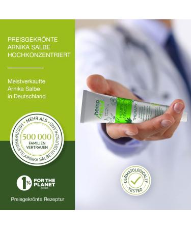Buy Extra Stark Organic Arnica Ointment with Hemp - Relieves Inflammation Sore Muscles & Swelling | Vegan & Plastic-Free | 75g - International Shipping Available - Buy Online on GoSupps.com