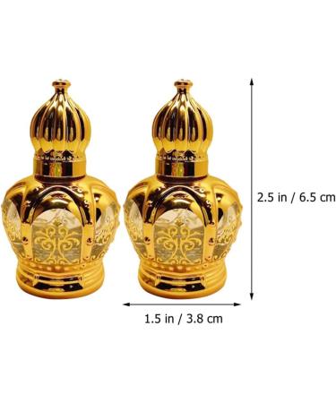 FRCOLOR 6pcs Vintage Middle Eastern Essential Oil Roller Bottles - 15ml Glass Perfume Containers for Aromatherapy - Buy Online on GoSupps.com