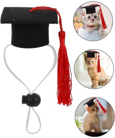 Beavorty 2-Part Elastic Doctor Cap Hat Set for Dogs - Stylish Dog Clothing & Headband for Men - Party & Costume Accessory - Red 5.5x3.5cm - Buy Online on GoSupps.com
