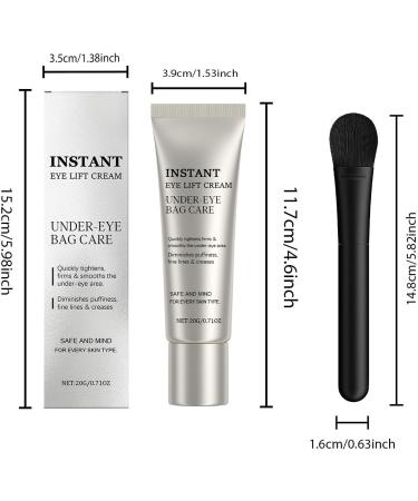  Generisch Perfection Eye Tightener eye cream 20 g immediate and temporary results with brush anti-wrinkle firming cream reduces under-eye bags and fine lines for everyone - Buy Online on GoSupps.com