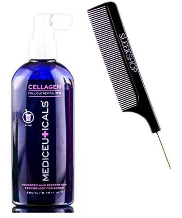 Therapro MEDIceuticals CELLAGEN Follicle Revitalizer for WOMEN Experiencing Thinning Hair & HAIR LOSS  Advanced Hair Restoration Technology (w/Sleek Steel Pin Comb) (8.45 oz / 250 ml) 8.45 Ounce / 250 ml