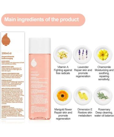 Stretch Mark Oil Pregnancy Stretch Marks Removal Collagen Boost Firming & Lifting Skincare Oil Body Oil for Women Prenatal and Post Partum Care Help Us Women Get Rid of Stretch Marks 200 ml - Buy Online on GoSupps.com