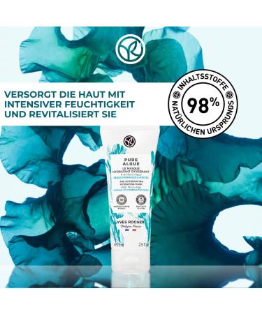 Yves Rocher PURE ALGUE Skin Oxygen Moisturising Mask - Hydrating Microalgae Skincare | 75ml Tube - Shop Internationally - Buy Online on GoSupps.com