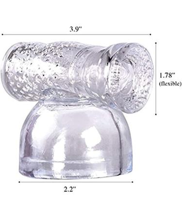 3 Pack Silicone Massage Attachment Accessories Blue & Clear - Buy Online on GoSupps.com