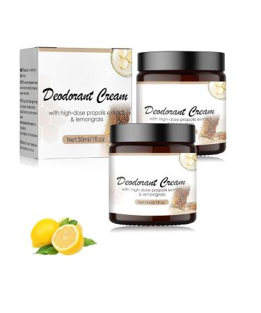 IFFANY Propolis Lemongrass Deodorant Cream Underarm Deodorant Cream Aluminum Free Deodorant Cream for Ingrown Hairs After Shaving