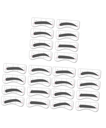 FOMIYES 96 Pairs 8 Eyebrow Shaping Tools Molds Eyeshadow Eyebrow Card Female Painting Eyebrow Powder 1 count (Pack of 1) As Shownx3pcs